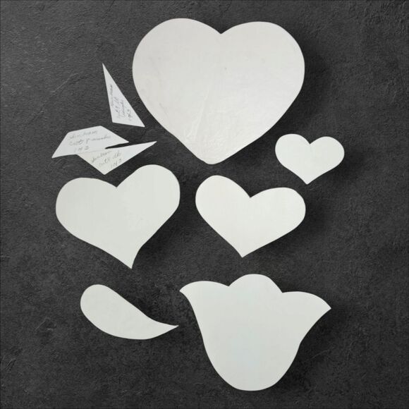 Vintage 1980 Country Hearts Pattern Susan’s Studio Signed by Designer Cottage - Picture 7 of 7